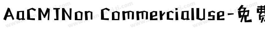 AaCMJNon CommercialUse字体转换